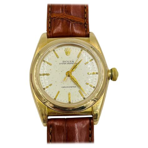 gold rolex bubbleback